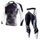 thumbnail image 1 of Qarigey Ropa interior térmica masculina Traje de compresión Calzoncillos largos Invierno Deportes al aire libre Función Ropa de entrenamiento Fitness conjuntos de ropa Punto blanco SG Qarigey AP013677-07, 1 of 6