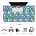 thumbnail image 5 of Long Mouse Pads for Desk,Blue Christmas Polar Bear Pattern Desk Mats on Top Of Desks, Desk Mouse Pad Extra Large with 3mm Non-Slip Base and Stitched Edge for Gaming,Office,Work,Home 47.3x23.6in, 5 of 5