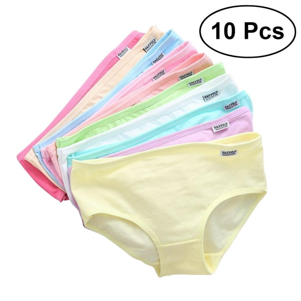 10 PCS Free Size Candy Colors Sexy Cute Women Comfort Cotton
