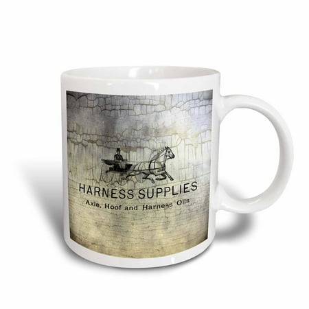 

3dRose Harness Supplies Vintage Grunge - Ceramic Mug 11-ounce