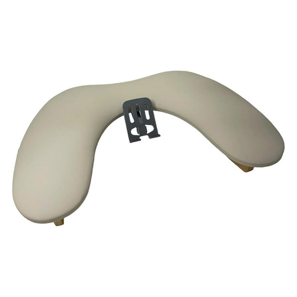 Reposabrazos para técnico de uñas, reposamanos con soporte para teléfono y base antideslizante. Práctico. Color del café