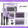 thumbnail image 4 of Fofosbeauty DIY Lash Extension Kit, 126pcs Individual Lashes Cluster, 10-18mm Mix Lash Clusters for Women Kids Teens, with Lash Bond Seal Remover(5ML) Eyelash Brush Tweezer, Black Natural, 4 of 7
