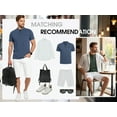 thumbnail image 6 of GIRUNS Mens Henley Shirts Short Sleeve Casual Classic Cotton T-Shirts Pocket Button Tees Black S, 6 of 6