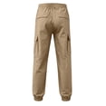 thumbnail image 5 of WERYOUNG Boys Girls Cargo Pants Elastic Drawstring Waist Straight Leg Joggers Trousers Kids Loose Fit Back To School Pants 15-16 Years, 5 of 5