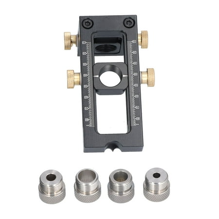

Woodworking Puncher Locator Standard Sizes Screw Jig Punch Locators With 4Pcs Drilling Bushings For DIY Carpentry Projects For Construction Works