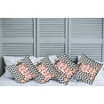 thumbnail image 6 of Ambesonne Marine Throw Pillow Cover 4 Pack, Keep Calm I am Captain, 24", Coral Grey and White, 6 of 6