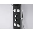 thumbnail image 4 of ANZZI Llano Series 56 in. Wall Mounted Full Body Shower Panel in Black, 4 of 7