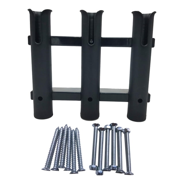 Soporte para caña de pescar de 3 tubos, herramientas para aparejos de pesca, soporte ligero para caña de pescar, soporte para yate, garaje, barcos,