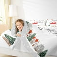 thumbnail image 5 of Homewish Merry Christmas Bedding Comforter Set,Cartoon Santa Claus Twin Comforter Sets,Wild Xma Reindeer Bedding Set For Girl,Luxury Bedroom Decor Reversible,2pcs, 5 of 9