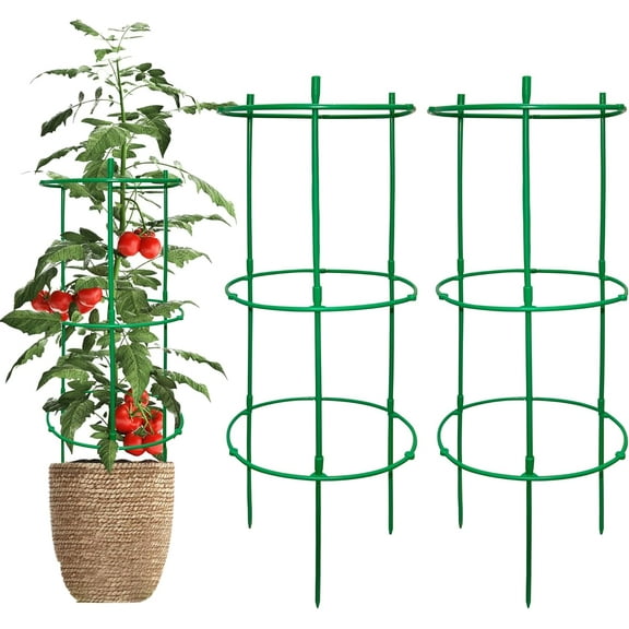 Patio Decor 15 Pack Garden Plant Support Cages Tomato Cage Adjustable Plant Support Cages for Vegetables Flowers Fruit Climbing Plant