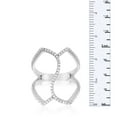 thumbnail image 6 of SuperJeweler Sterling Silver Cubic Zirconia Spatial Ring For Women, 6 of 7