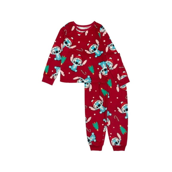 Lilo Stitch Big Girl Long Sleeve Long Leg 2-Piece Pajama Set 6