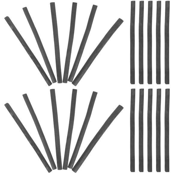 20 Pcs Charbon d'Ombrage pour Croquis Bâtons de Charbon Durables Amateur Charbon de Saule Compressé
