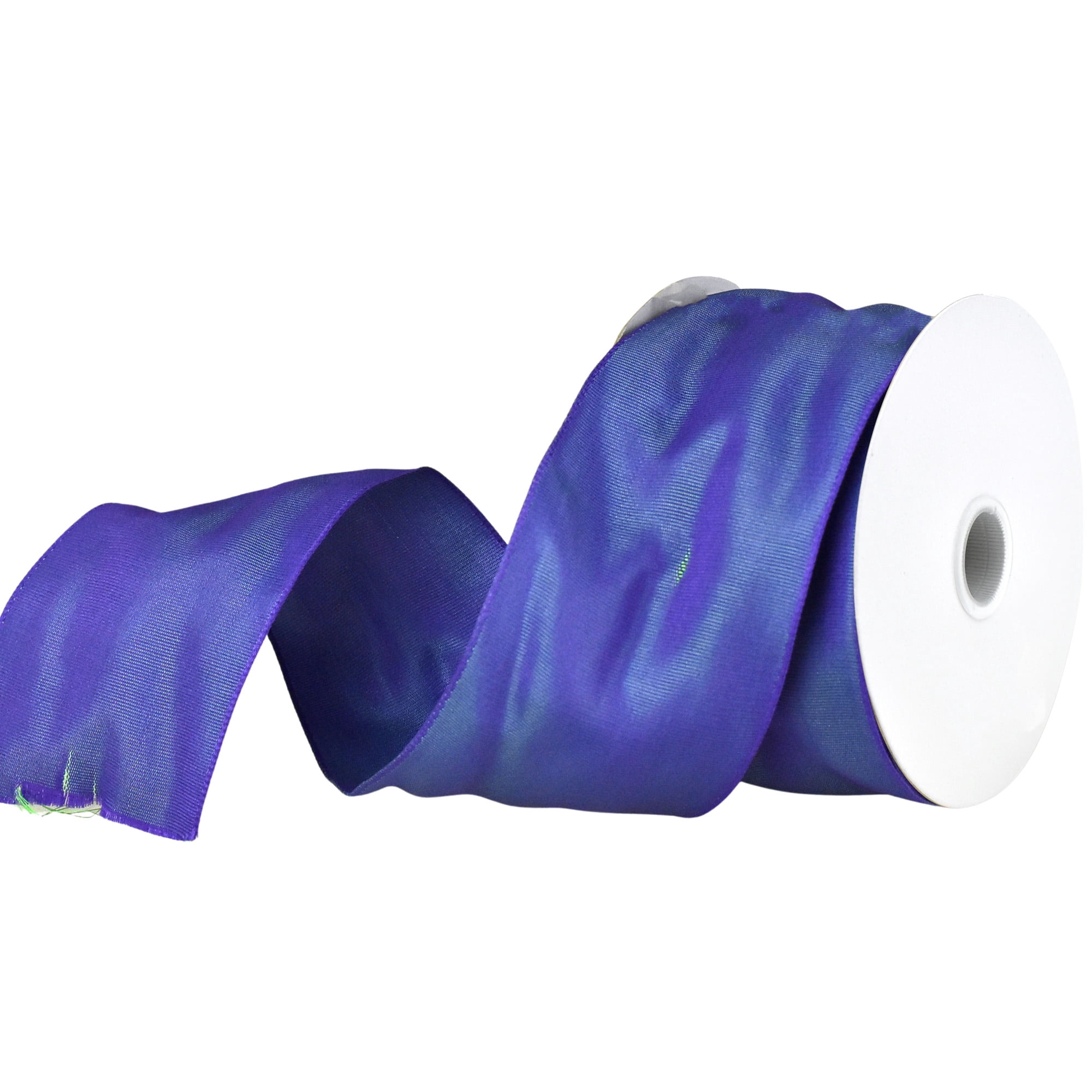 Two-Toned Grosgrain Wired Ribbon, 2-1/2-inch, 25-yard, Delphinium