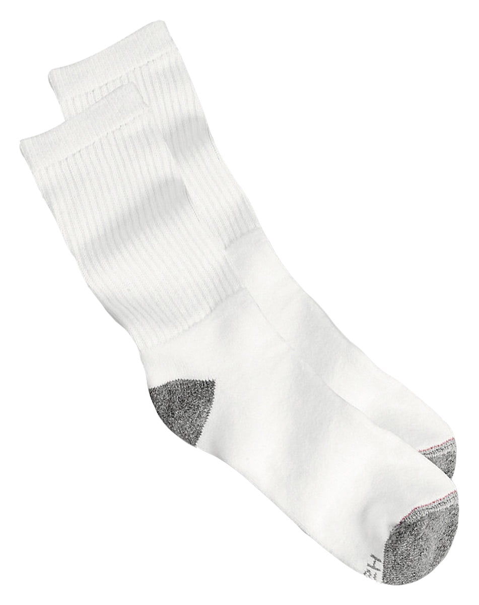 Hanes Men's Classics White Crew Socks (10-Pack), Style 84/10 - Walmart.com