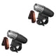 thumbnail image 2 of Soidarity USB recargable LED bicicleta faro ciclo bicicleta delantera trasera luz trasera Negro con luz trasera 2piezas Soidarity CBP156991, 2 of 6