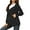 Dark Gray, variant on Wirziis Plus Size Coat Women Solid Color Jacket Packable Outdoor Hooded Windbreaker Outwear with Pocket