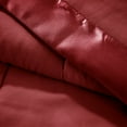 thumbnail image 3 of wangzhwang  Blanket, Premium 3M Scotchgard Moisture Wicking Treatment, Lightweight and Soft Bed Cover For All Season, Satin Trim,Twin,Burgundy, 3 of 5