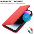 thumbnail image 3 of Étui Compatible avec iPhone14 Plus, Étui Portefeuille en Cuir Couverture Rabattable Blocage RFID Fentes pour Cartes Magnétique, 3 of 5