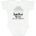 thumbnail image 3 of Inktastic Together, We Fight Lung Cancer Awareness Boys or Girls Baby Bodysuit, 3 of 5