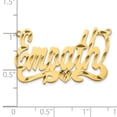 thumbnail image 3 of 14k Yellow Gold Diamond-cut Heart Name Plate XNA150Y, 3 of 4