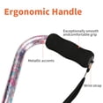 thumbnail image 5 of Bastón YOKABOZE para mujer y hombre, plegable, ligero, con mango descentrado, ajustable para personas mayores, movilidad y equilibrio, base pequeña, 81-94 cm, 5 of 5