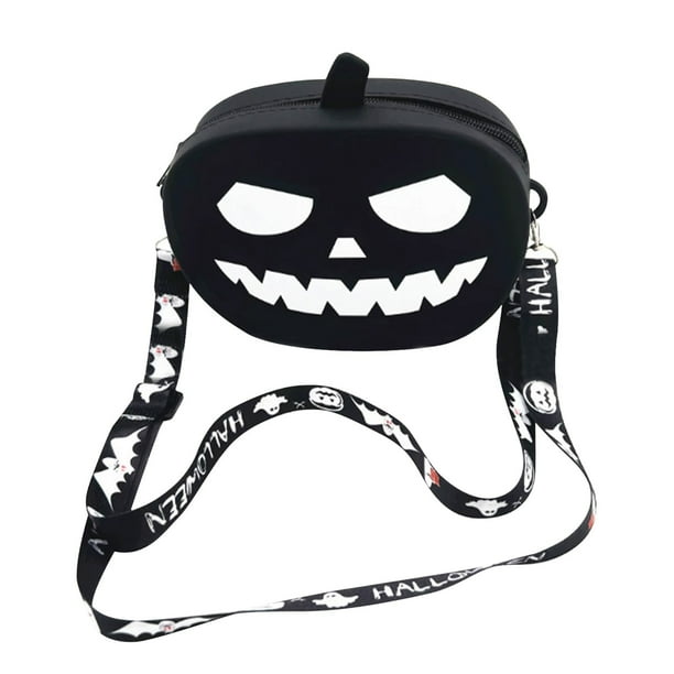 Bolsa de maquillaje de silicona con calabaza de Halloween Bolsa de silicona para fiestas de Halloween y «truco o trato»