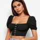 thumbnail image 5 of Blusa de manga corta con volantes y lazo en la espalda para mujer Zhivalor  BST2000123-6, 5 of 5