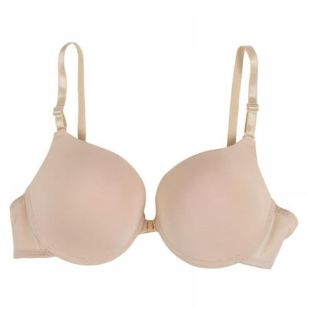 

Women s Front-Close Underwire Bra 1 Pack 75B-80C Soft and Breathable Push Up with Adjusted-straps