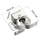 thumbnail image 2 of Pestillo de rodillo doble Uxcell para puerta de muebles con gancho tono plateado, 2 of 5