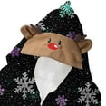 thumbnail image 5 of Aofany Family Matching Christmas Pajamas Set Reindeer Onesies Hood Sleepwear for Family Member, 5 of 5