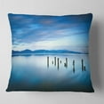 thumbnail image 2 of Designart Cloudy Sky in Blue Sea - Seascape Throw Pillow - 18x18, 2 of 5