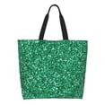 thumbnail image 1 of Disketp Green Glitter Bolsa Tote Estampada para Mujer, Bolso de Hombro y de Mano para Compras y Viajes, 1 of 8