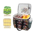 thumbnail image 2 of FORMRS Insulated Cooler Bag 24 Cans Capacity Soft Leakproof Lunch Box with Side Pockets, Small Colorful Flower, 2 of 7