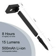 thumbnail image 5 of Mainstays Solar Powered Black Modern Edge LED Pathway Light and Landscape Light, 15 Lumens, 5 of 7