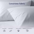 thumbnail image 6 of Soft & Silky 500 Thread Count 100% Cotton Sateen, Smooth With A Classic Opening, Set Of 2 King Pillow Cases (Navy Blue), 6 of 8