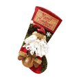 thumbnail image 1 of Christmas Stocking,20'' Classic Christmas Stocking Santa, Snowman, Reindeer,Xmas Character 3D Plush with Faux Fur Cuff Christmas Decorations and Party Accessory(Santa), 1 of 5