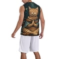 thumbnail image 2 of Sikiie Surreal Meditating Cat Basketball Jersey Reversible Men's Mesh Athletic Sports Shirts Training Practice S-4XLLarge, 2 of 6