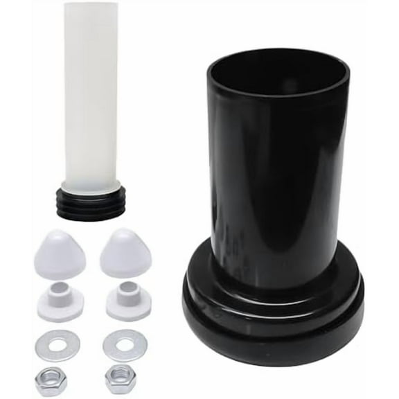 Wall Hung Toilet Gasket and Connector Set Compatible with Geberit 152.404.46.1/240.752.11.1-Includes Drain Pipe,Flush Pipe,Nuts,Washers,Installation Kit Bowl Replacement