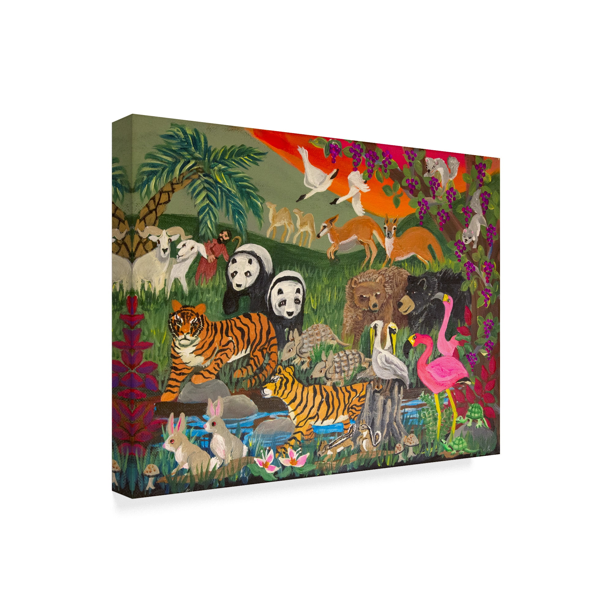 Trademark Fine Art 'Noahs Ark Panel 3' Canvas Art by Carol Salas