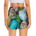 thumbnail image 2 of Lsque Easter Egg1 Printed Women's Running Shorts with Liner Pockets,Elastic Quick Dry Workout Athletic Gym Yoga Shorts,Womens High Waist Shorts-, 2 of 9