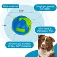 thumbnail image 4 of shiyou-Orbee-Tuff Planet Ball Blue/Green Treat-Dispensing Dog Toy, Large, 4 of 4