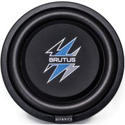 Hifonics BXS8D4 Brutus Shallow Mount Subwoofer (Black) ‚Äì 8 Inch Subwoofer, 400 Watt, Car Audio System, 2 Inch Voice Coils, UV Rubber Surround, Best in Sealed Enclosures, Marine Grade