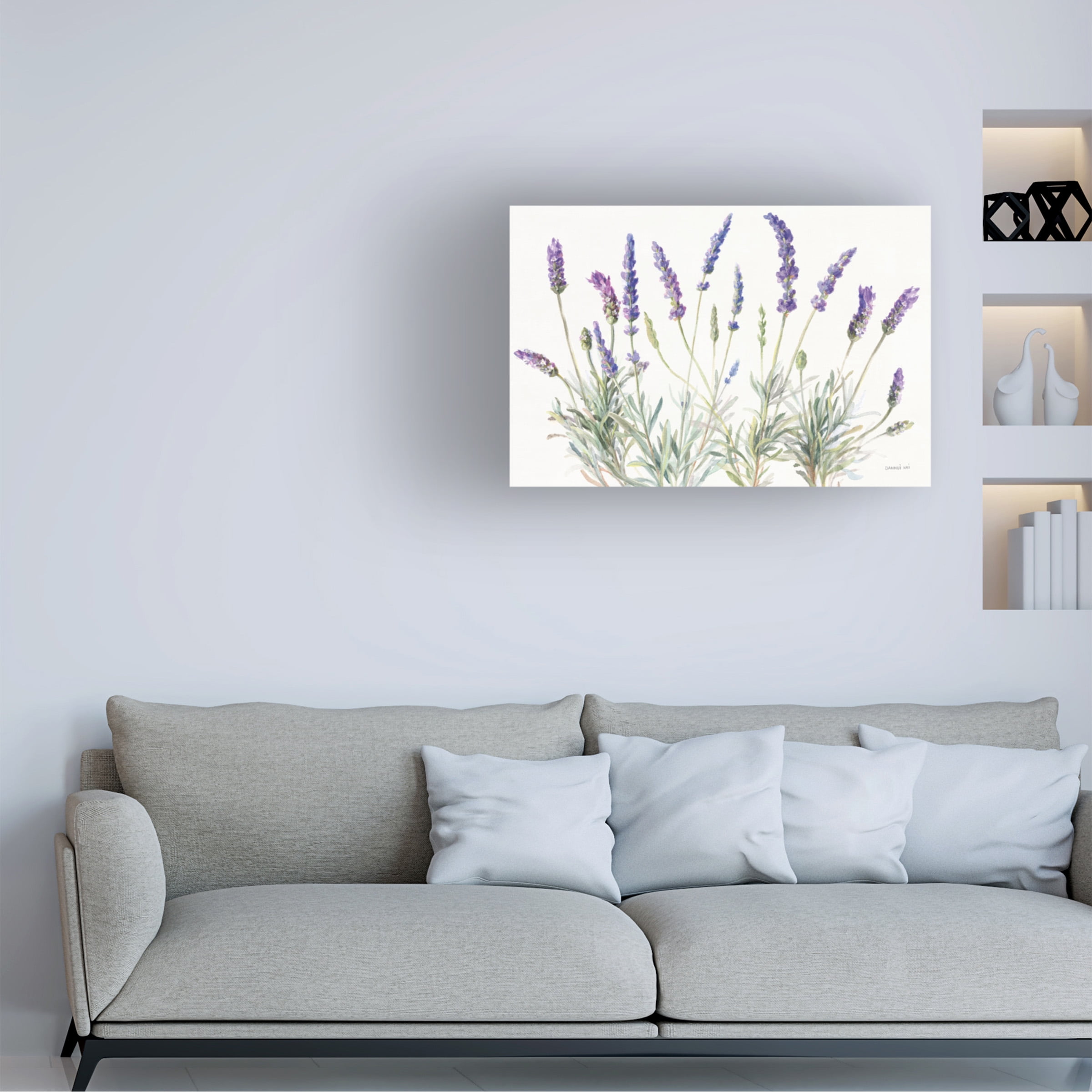 Danhui Nai 'Floursack Lavender V on Linen' Canvas Art