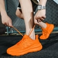 thumbnail image 6 of Mens Shoes,Fashion Sneakers Lightweight Breathable Mesh Running Shoes for Everyday Casual Wear and Comfortable Jogging,Shoes for Men,Orange,7.5, 6 of 9