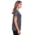 thumbnail image 3 of Devon & Jones DG20CW Ladies CrownLux Performance Plaited Tipped V-Neck Polo, 3 of 3