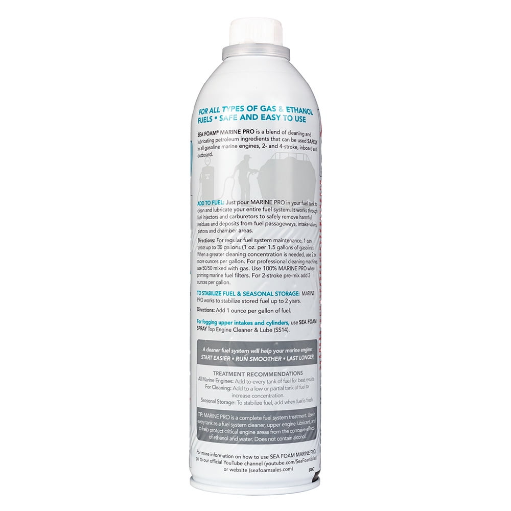Sea Foam Marine Pro Fuel Treatment for Marine Engines, 20 oz