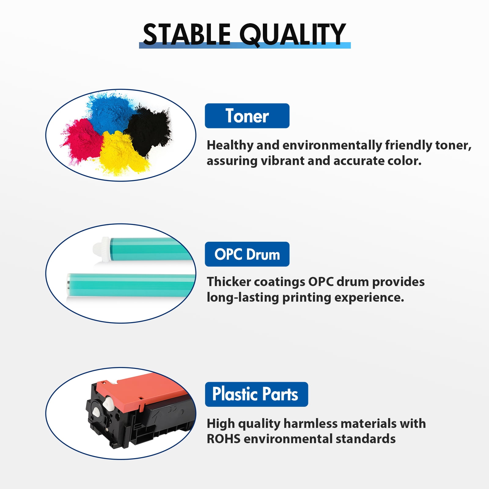Compatible for HP 410X Toner Cartridges Laserjet MFP M477fnw M477fdw M452dn 410A 410X CF410A CF410X M477fdn M452nw M477 M452 M377 Printer Ink (Black Cyan Yellow Magenta, 4-Pack)
