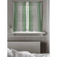 thumbnail image 5 of Green Grey Ombre Sheer Kitchen Tier Curtains 45 Inch length,Rod Pocket Half Curtains & Drapes,Modern Gradient Abstract Art Light Filtering Chiffon Cafe Bathroom Window Treatments 2 Pcs 27.5"W x 45"L, 5 of 7