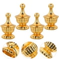 thumbnail image 1 of CRAFTHROU 4pcs Lamp Shade Finials Decorative Gold for Living Room Lighting, 1 of 5